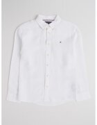 Tommy Hilfiger Риза с лен с джоб на гърдите