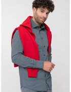 Tommy Hilfiger Риза със стандартна кройка - Бял/Кралско Синьо