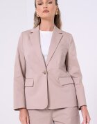Tommy Hilfiger Сако с лиосел и джобове с капаче Светло бежово