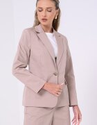 Tommy Hilfiger Сако с лиосел и джобове с капаче Светло бежово