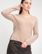 Tommy Hilfiger Шпиц пуловер от вълна