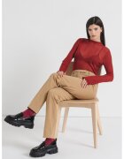 Tommy Hilfiger Слим панталон чино с лицев ръб - Камел
