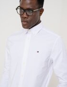 Tommy Hilfiger Слим риза с лого Бял
