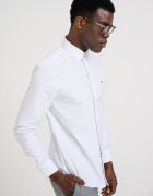 Tommy Hilfiger Слим риза с лого Бял
