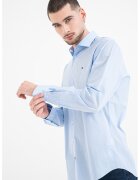 Tommy Hilfiger Слим риза с памук - Ледено синьо
