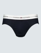 Tommy Hilfiger Слипове с лого 3 чифта Бял/Ултрамарин синьо/Аленочервен
