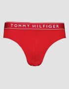 Tommy Hilfiger Слипове с памук с лого на талията - 3 чифта Червен/Студен бял/Тъмносин