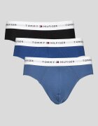 Tommy Hilfiger Слипове Signature - 3 чифта Прашно синьо/Антрацитно черно