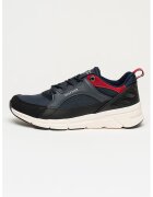 Tommy Hilfiger Спортни обувки Moder Comfort Run с кожа - Червен/Тъмносин