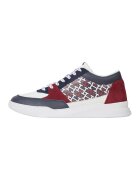 Tommy Hilfiger Спортни обувки Monogram Elevated от кожа и велур - Червен/Бял/Тъмносин