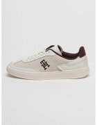 Tommy Hilfiger Спортни обувки от кожа и еко кожа - Бял/Коняк