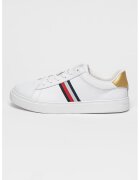 Tommy Hilfiger Спортни обувки от кожа с контрасти - Червен/Бял/Тъмносин