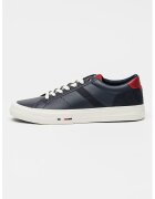 Tommy Hilfiger Спортни обувки с кожа - Бордо/Тъмносин