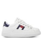 Tommy Hilfiger Спортни обувки за момичета - flag low cut lace-up sneaker - T3A9-32966-1355A473 -