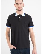 Tommy Hilfiger Стандартна тениска с яка - Черен