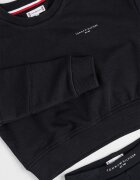 Tommy Hilfiger Суитшърт и клин с лого - 2 части Черен