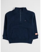 Tommy Hilfiger Суитшърт с джоб кенгуру и къс цип