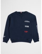 Tommy Hilfiger Суитшърт с памук с лого - Тъмносин