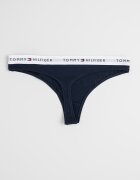 Tommy Hilfiger Танга с лого 3 чифта Бял/Ултрамарин синьо/Аленочервен