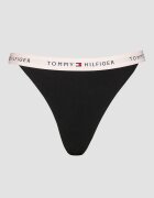 Tommy Hilfiger Танга с лого на талията - 3 чифта Черен