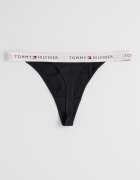 Tommy Hilfiger Танга с лого на талията - 3 чифта Черен