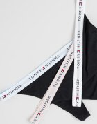 Tommy Hilfiger Танга с лого на талията - 3 чифта Черен
