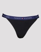 Tommy Hilfiger Танга с памук - 5 чифта Черен