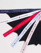 Tommy Hilfiger Танга с памук - 5 чифта Черен