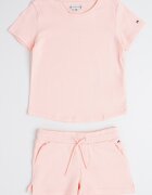 Tommy Hilfiger Тениска и шорти с връзка Пастелнорозов