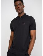 Tommy Hilfiger Тениска Interlock с яка и къс цип