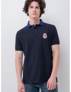 Tommy Hilfiger Тениска от органичен памук с яка и лого