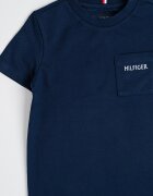 Tommy Hilfiger Тениска с джоб на гърдите Ултрамарин синьо