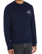 Tommy Hilfiger Тениска с графично лого и кръгло деколте - Тъмносин