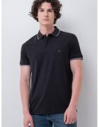 Tommy Hilfiger Тениска с лиосел и яка