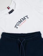 Tommy Hilfiger Тениска с памук и къс панталон Бял/Тъмносин