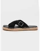 Tommy Hilfiger Tommy Jeans - Велурени чехли с кръстосани каишки