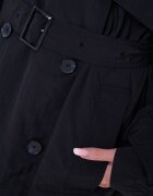 Tommy Hilfiger Тренч с копчета и колан Черен