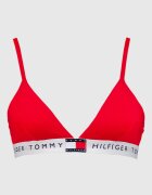 Tommy Hilfiger Триъгълен сутиен с подплънки и лого Керемидено червено