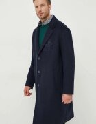 Tommy Hilfiger Вълнено палто MW0MW32795 Тъмносин