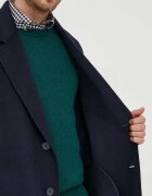 Tommy Hilfiger Вълнено палто MW0MW32795 Тъмносин