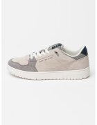 Tommy Hilfiger Велурени маратонки Core Lite - Светло сив/Мръснобял/Tъмносив