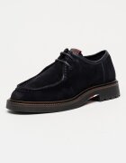 Tommy Hilfiger Велурени мокасини Comfort с връзки Тъмносин