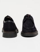 Tommy Hilfiger Велурени мокасини Comfort с връзки Тъмносин