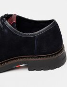 Tommy Hilfiger Велурени мокасини Comfort с връзки Тъмносин