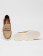 Tommy Hilfiger Велурени мокасини с овален връх Бежов