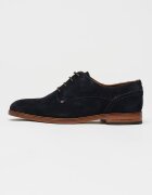 Tommy Hilfiger Велурени обувки Derby Черен/Карамел