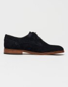 Tommy Hilfiger Велурени обувки Derby Черен/Карамел