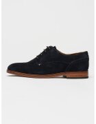 Tommy Hilfiger Велурени обувки Derby - Черен/Карамел