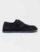 Tommy Hilfiger Велурени обувки Stitchdown Derby Черен