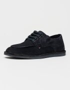 Tommy Hilfiger Велурени обувки Stitchdown Derby Черен